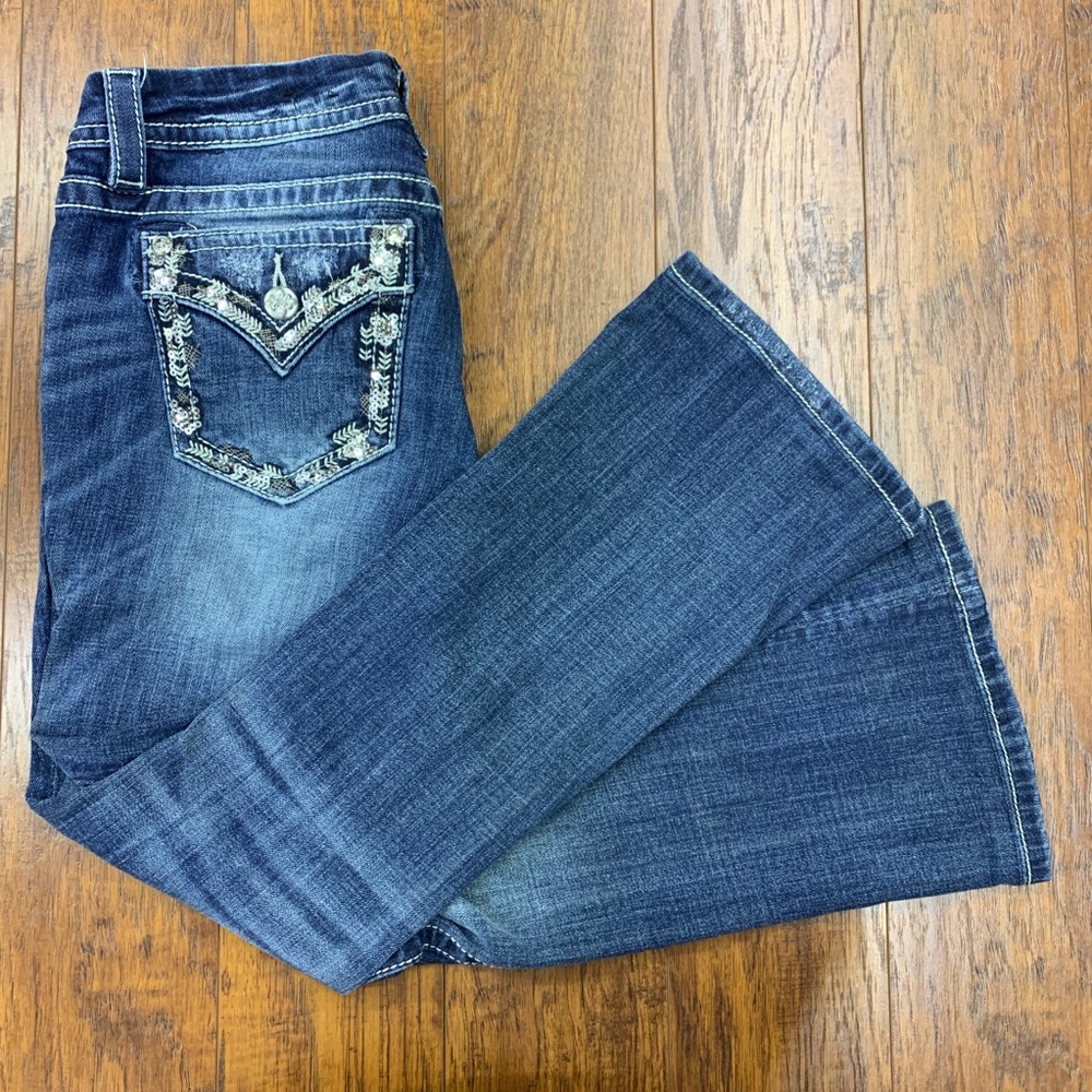 Miss Me Signature Boot Bootcut Jeans Sz 29 L 29 - Picture 4 of 6